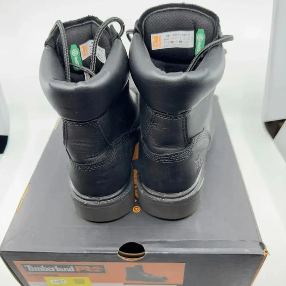 NEW Timberland PRO Sawhorse 6" Composite Safety Toe Work Boots Black Mens Size 7 - Picture 4 of 10